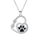 Infinity Paw Print Collar - Connected Forever