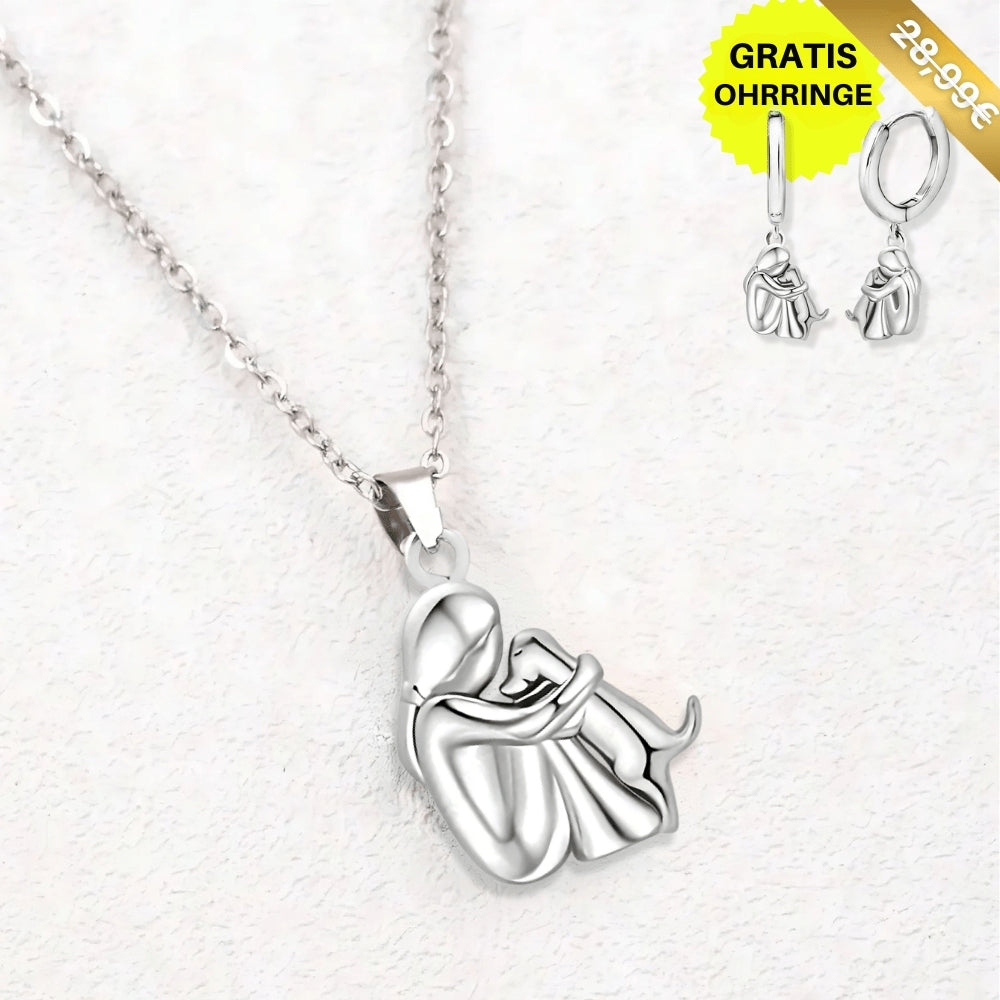 Lucky Dog-Themed Necklace (+ FREE Earrings)