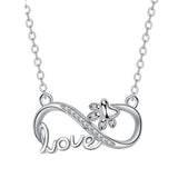 Forever Connected Infinite Silver Collar for Furry Friends