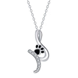 Dog Paw Pendant Necklace 'Loyal Friend'