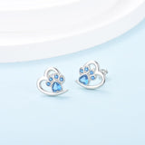 Heart and Paw Print Earrings – Jewelry for Pet Lovers