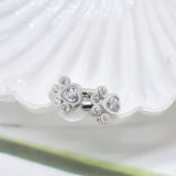 Small hoop earrings with paw print design – Animal-themed hoops for women