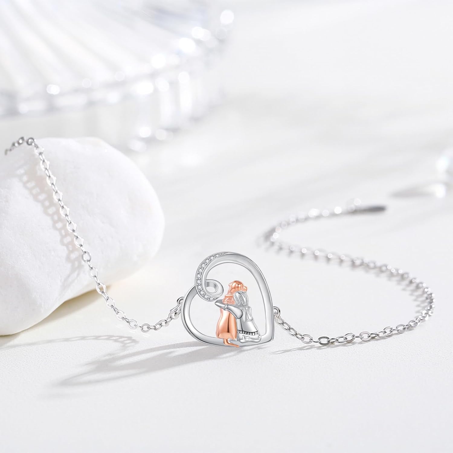 Adjustable Friendship Bracelet with Dog Theme