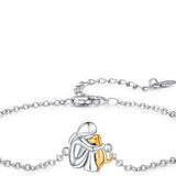 Adjustable Friendship Bracelet with Dog Theme