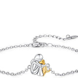 Adjustable Friendship Bracelet with Dog Theme