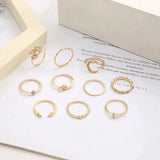 Package of 10 Rings | Silver and Gold Bohemian Rings