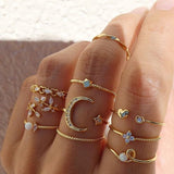 Package of 10 Rings | Silver and Gold Bohemian Rings