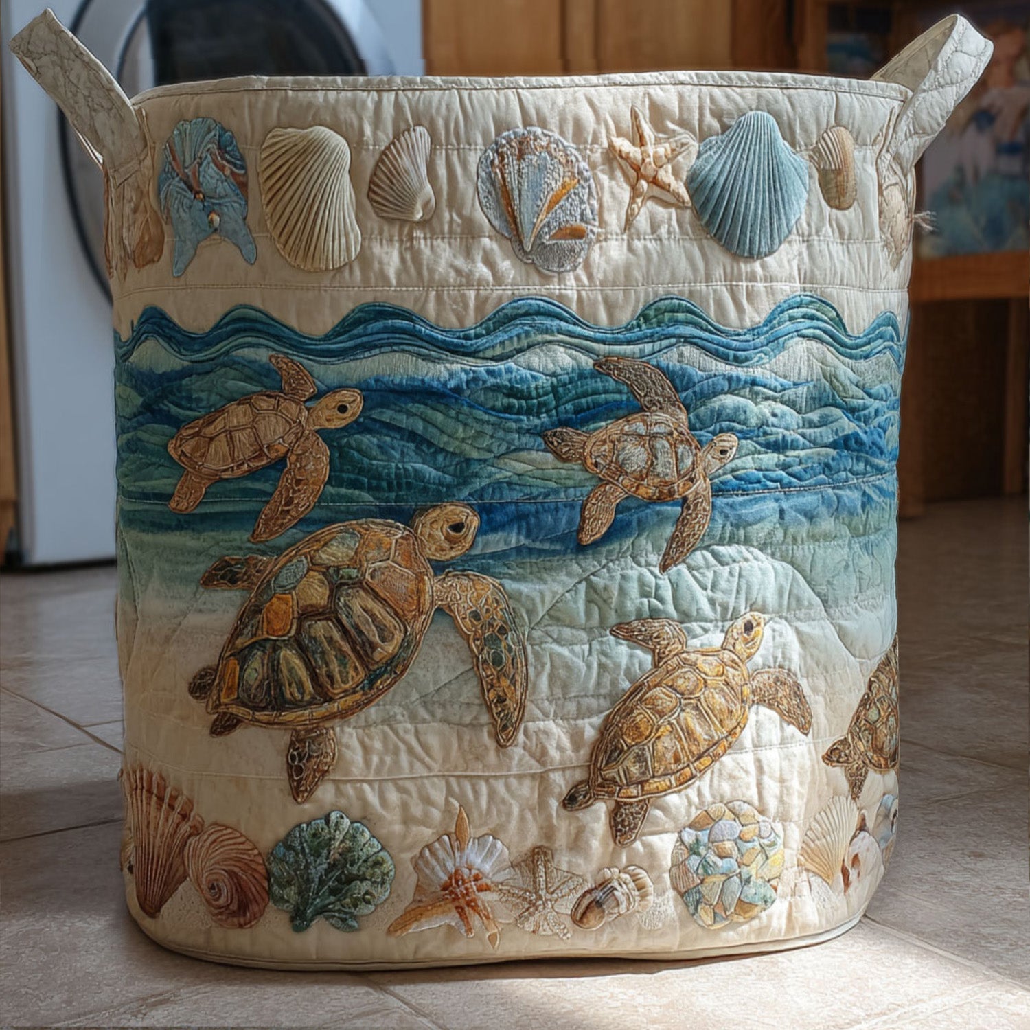 Padded Turtle Basket | Handmade Basket