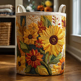 Sunflower Dream | Quilted Laundry Basket