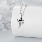 Dog Paw Pendant Necklace 'Loyal Friend'