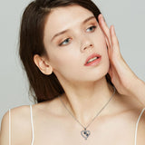 Friendship Bear Necklace in Silver and Black
