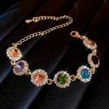 Colorful zirconia bracelet